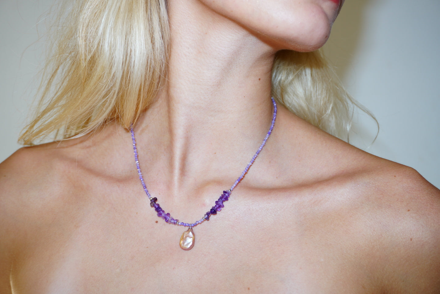 Colar Purple Pealr